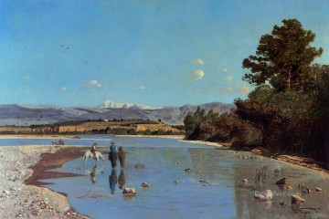 ポール・ギグー Painting - ピュイヴェールのデュランス川岸2 風景 ポール・カミーユ・ギグー